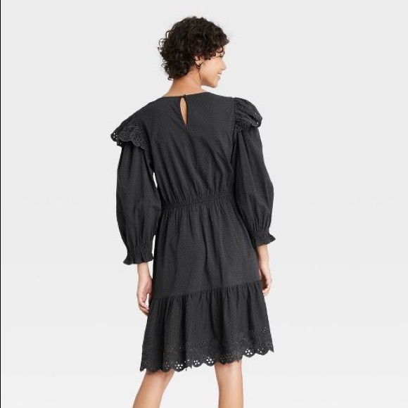 NWOT Universal Thread Ruffle Long Sleeve Dress L - Picture 3 of 15